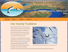 Tablet Screenshot of naknekfish.com